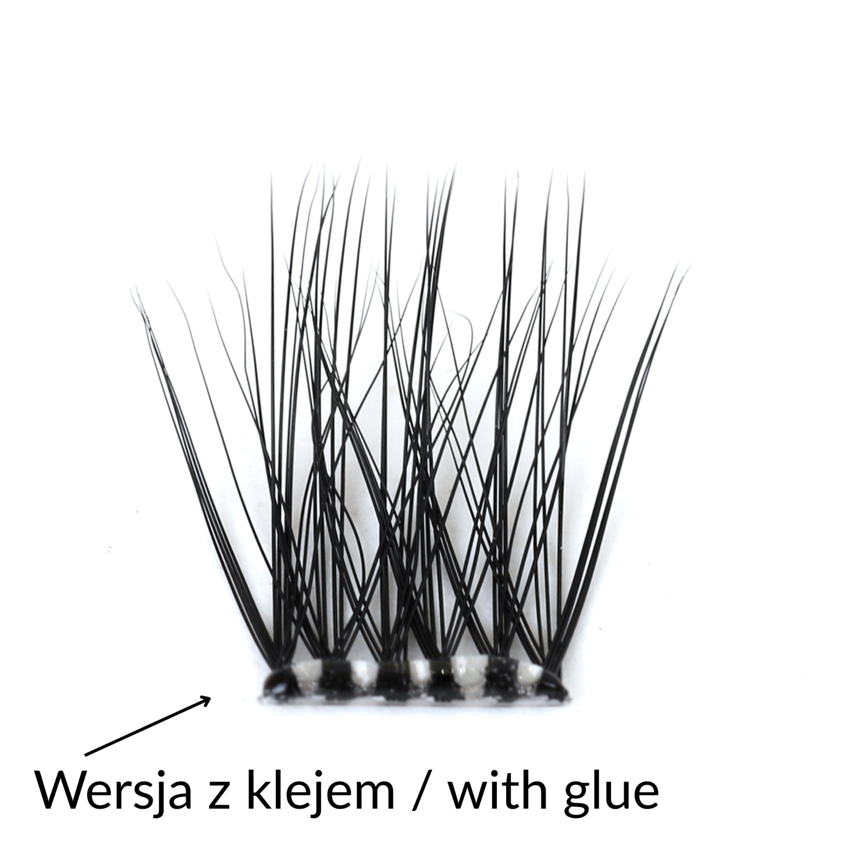 Rzęsy bondingowe ProjectLashes AirLux DIY mix 10-12-14mm Z KLEJEM cluster