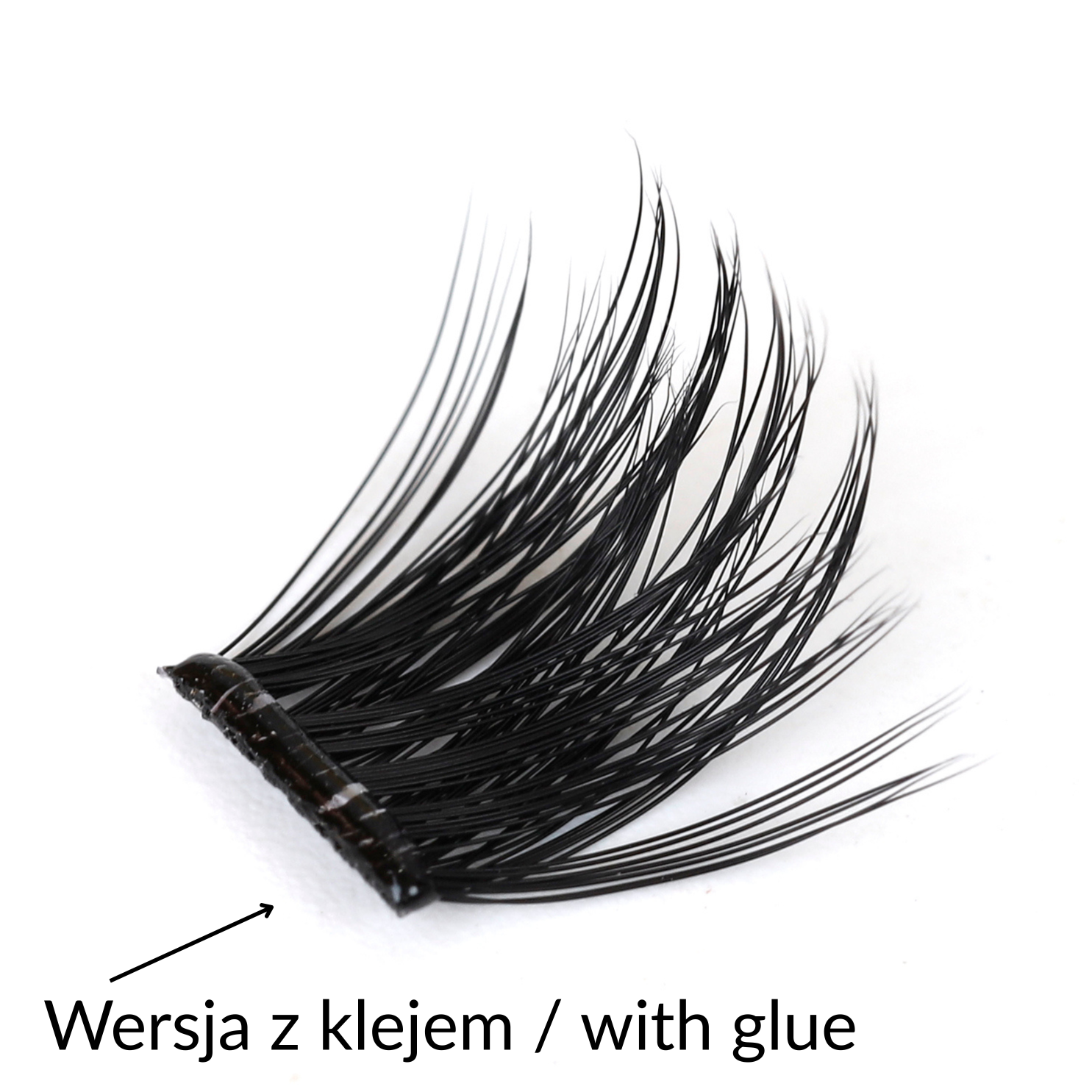 Rzęsy bondingowe ProjectLashes InvisiGrip DIY mix 10-12-14mm Z KLEJEM cluster