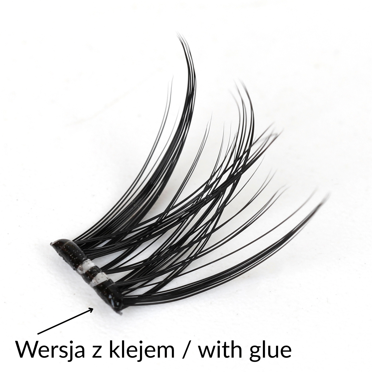 Rzęsy bondingowe ProjectLashes VelvetBond DIY mix 10-12-14mm Z KLEJEM cluster