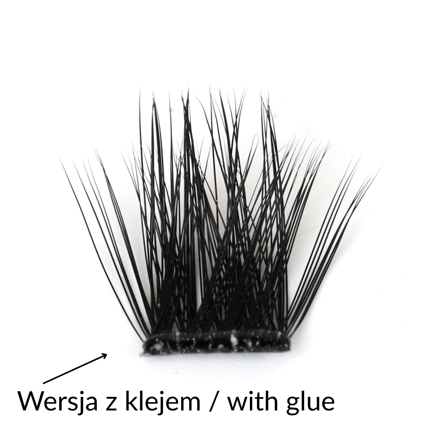 Rzęsy bondingowe ProjectLashes InvisiGrip DIY mix 10-12-14mm Z KLEJEM cluster