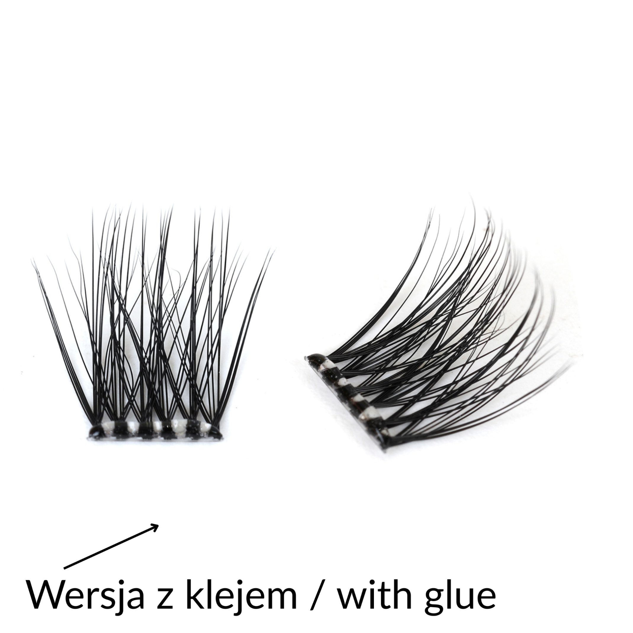 Rzęsy bondingowe ProjectLashes AirLux DIY mix 10-12-14mm Z KLEJEM cluster