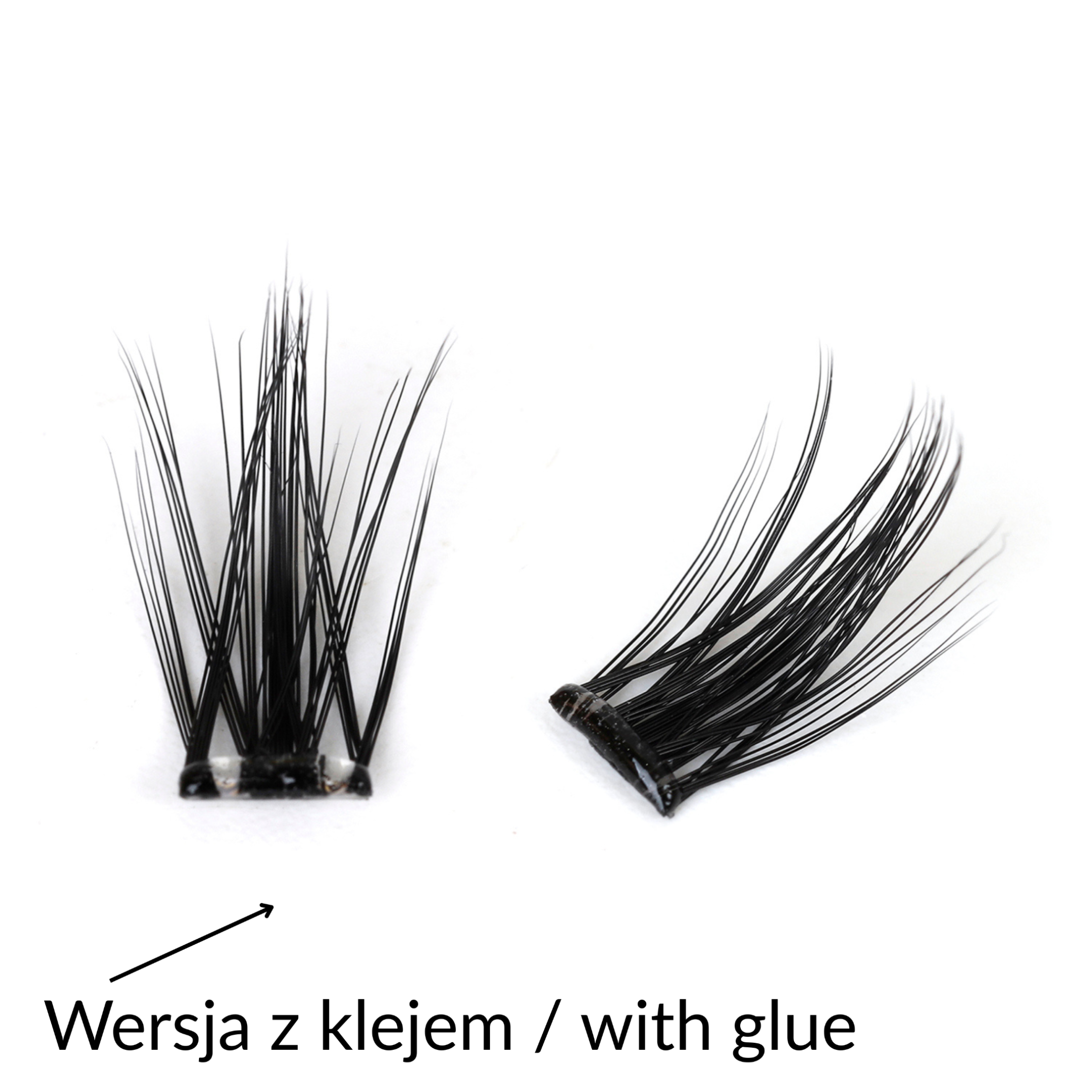Rzęsy bondingowe ProjectLashes LashFuse DIY mix 10-12-14mm Z KLEJEM cluster