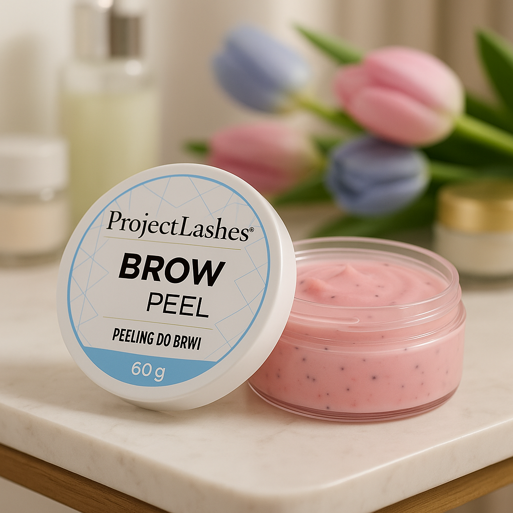 ProjectLashes peeling do brwi Brow scrub 60g różowy vit. E & Panthenol