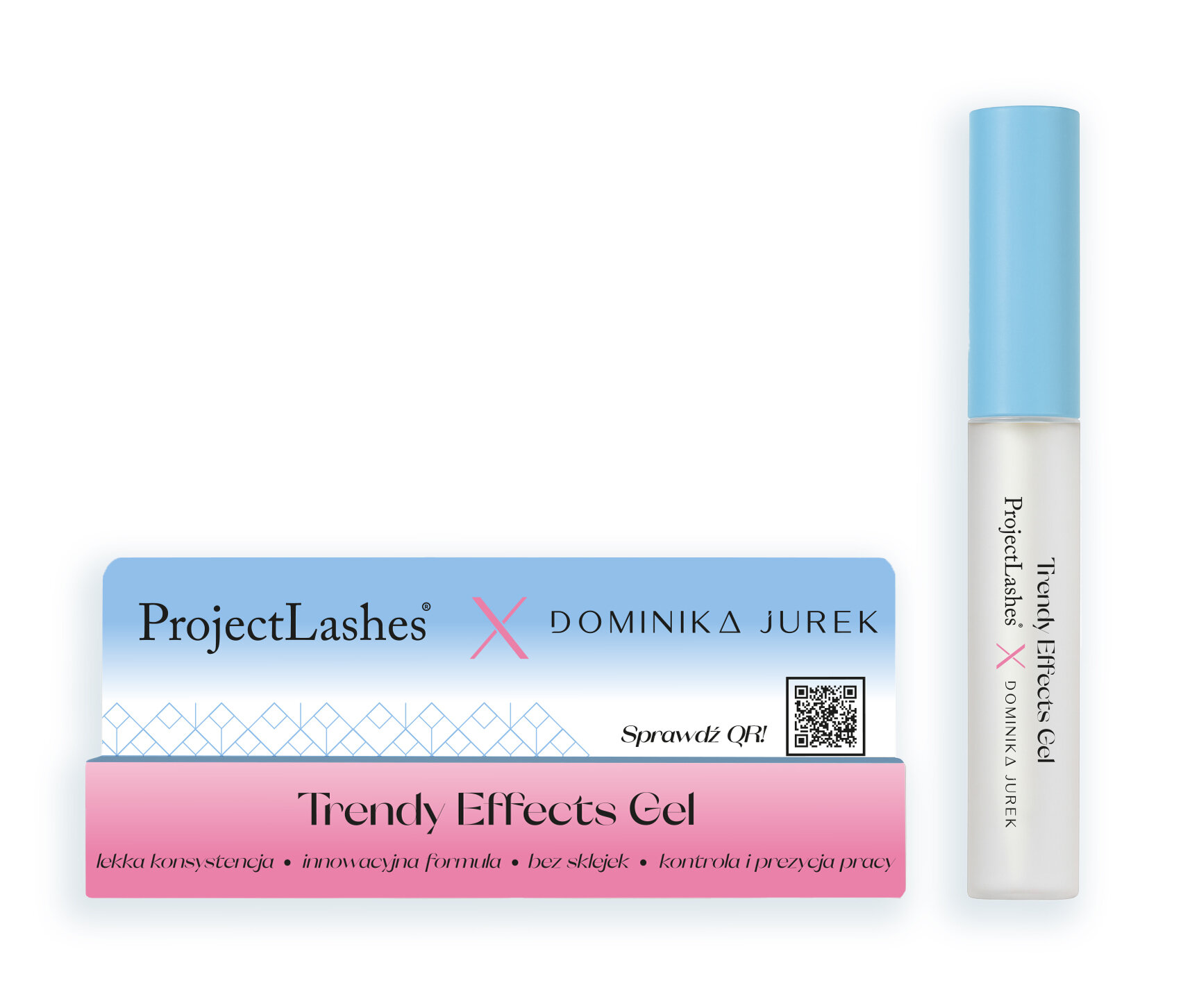 Trendy Effects Gel ProjectLashes X Dominika Jurek Efekt Kim & Wet Rays