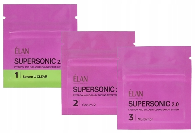 Zestaw do laminacji brwi i rzęs w saszetkach ELAN SUPERSONIC 2.0 lifting