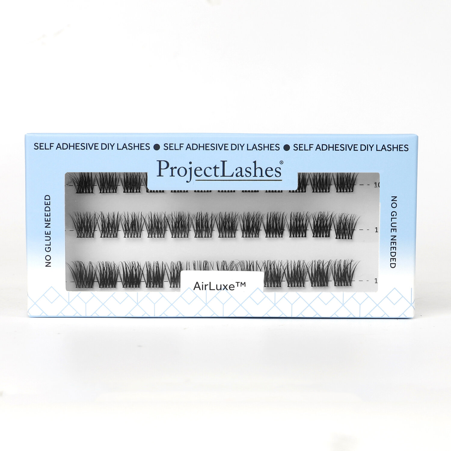 Rzęsy bondingowe ProjectLashes AirLux DIY mix 10-12-14mm Z KLEJEM cluster