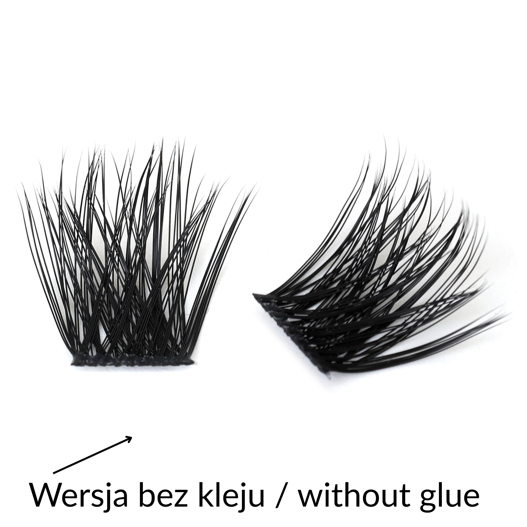Rzęsy bondingowe ProjectLashes InvisiGrip DIY mix 10-12-14mm CLASSIC cluster