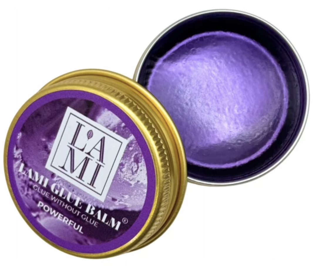 LAMI LASHES POWERFUL Balm glue klej bez kleju 10g GRAPE mocny