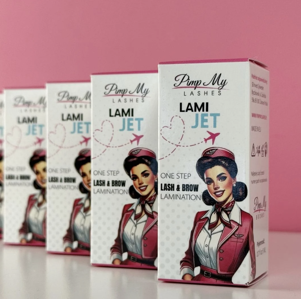 One Step Laminacja Brwi i Rzęs LAMI JET Pimp My Lashes 15 ml