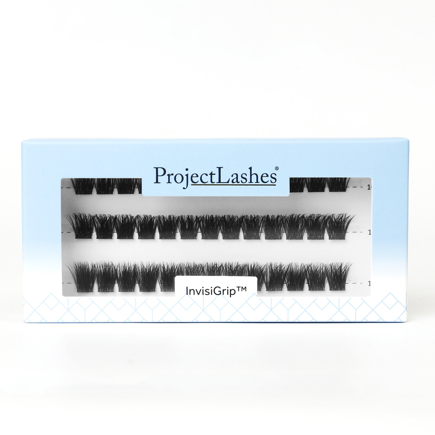 Rzęsy bondingowe ProjectLashes InvisiGrip DIY mix 10-12-14mm CLASSIC cluster