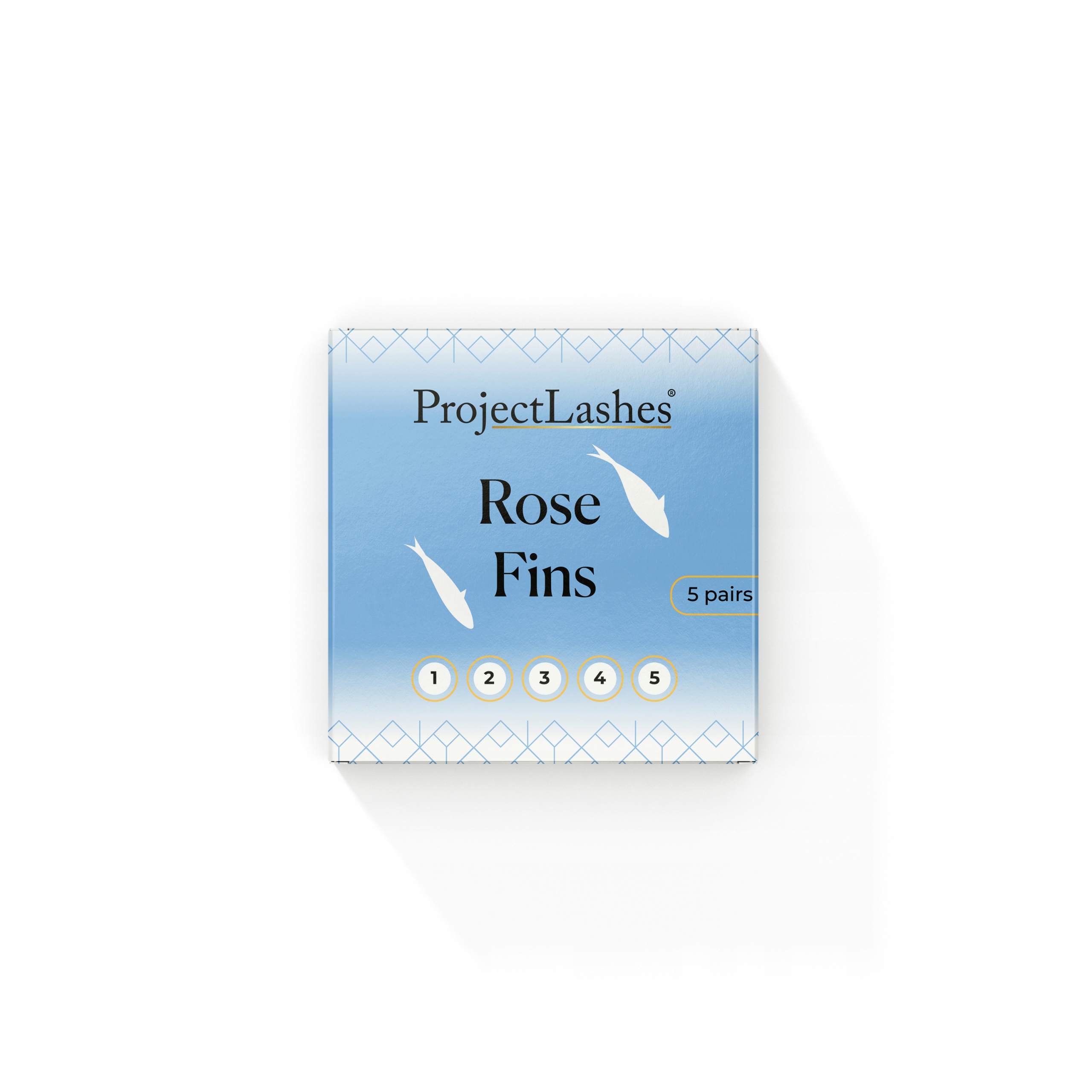 Silikonowe wałeczki wałki do liftingu rzęs ProjectLashes Rose Fins 5 par