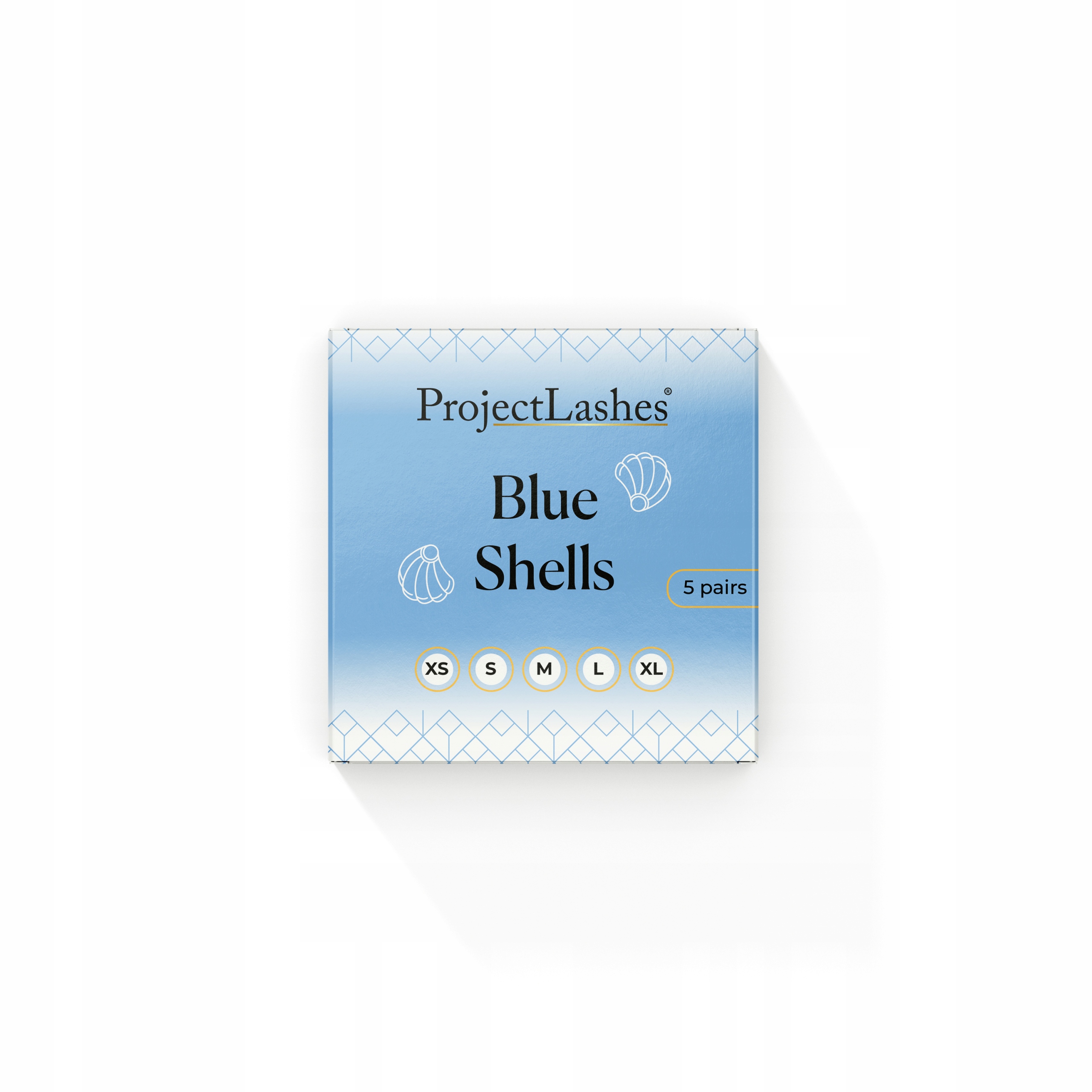Silikonowe wałeczki wałki do liftingu rzęs ProjectLashes Blue Shells 5 par