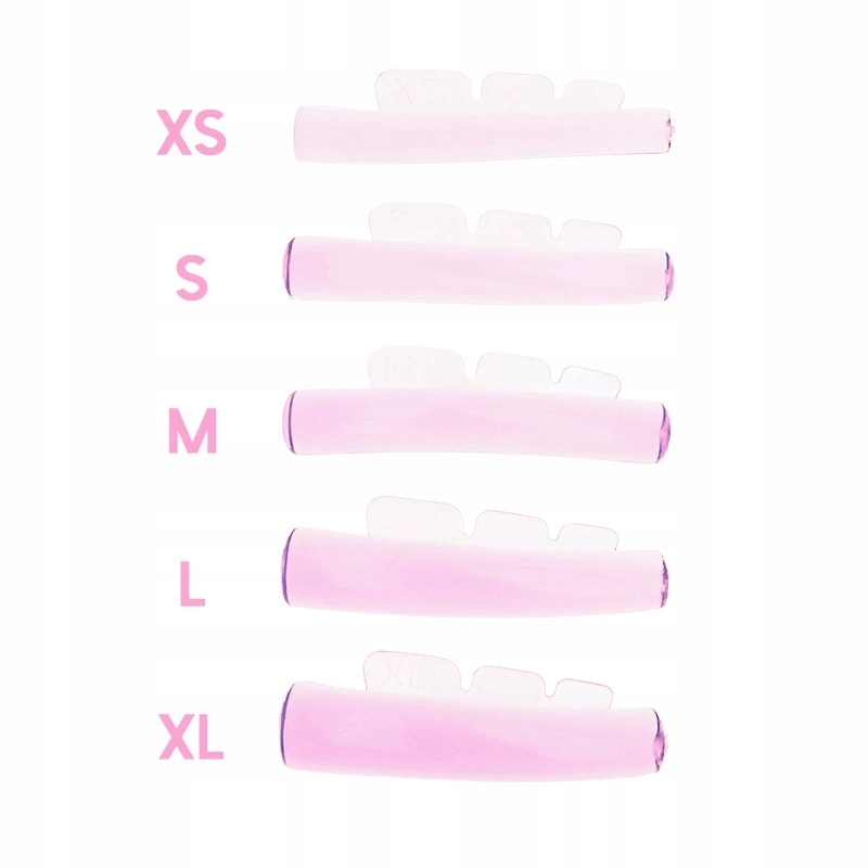 Silikonowe wałeczki wałki do liftingu rzęs ProjectLashes Pink Arrows 5 par