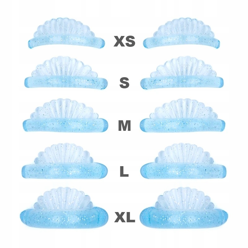 Silikonowe wałeczki wałki do liftingu rzęs ProjectLashes Blue Shells 5 par