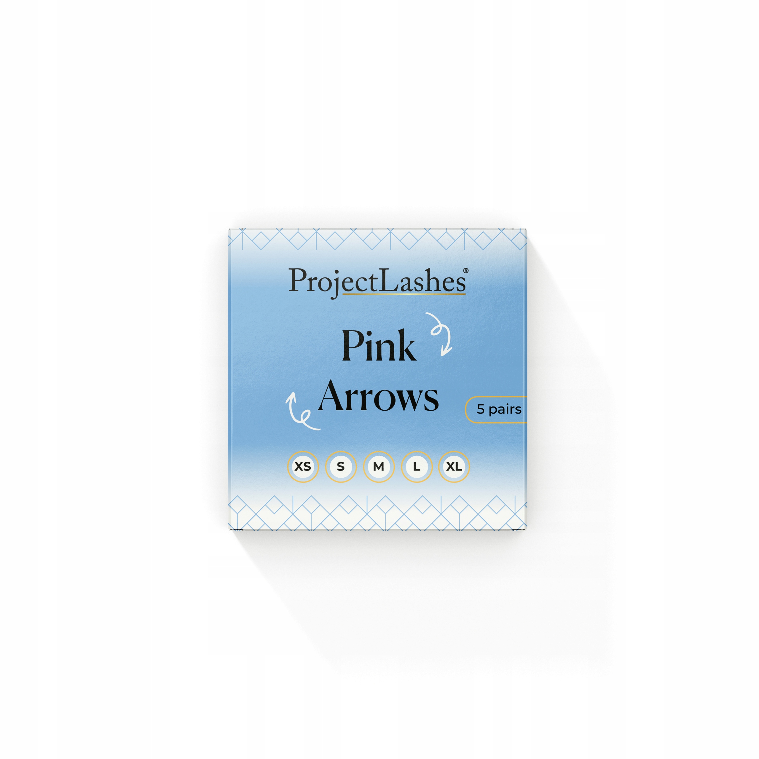 Silikonowe wałeczki wałki do liftingu rzęs ProjectLashes Pink Arrows 5 par