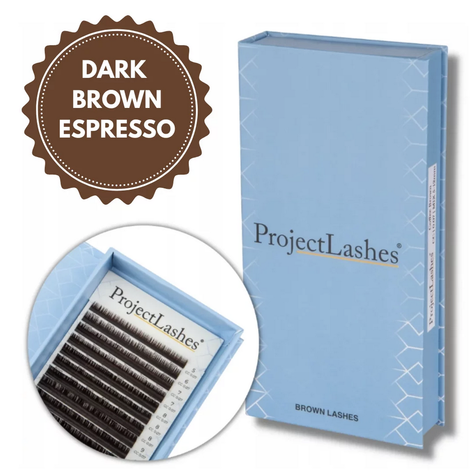Rzęsy Project Lashes L 0,07 CIEMNY brąz Espresso