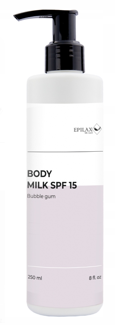 Epilax Mleczko do ciała Epilax SPF15 Bubble Gum 250 ml