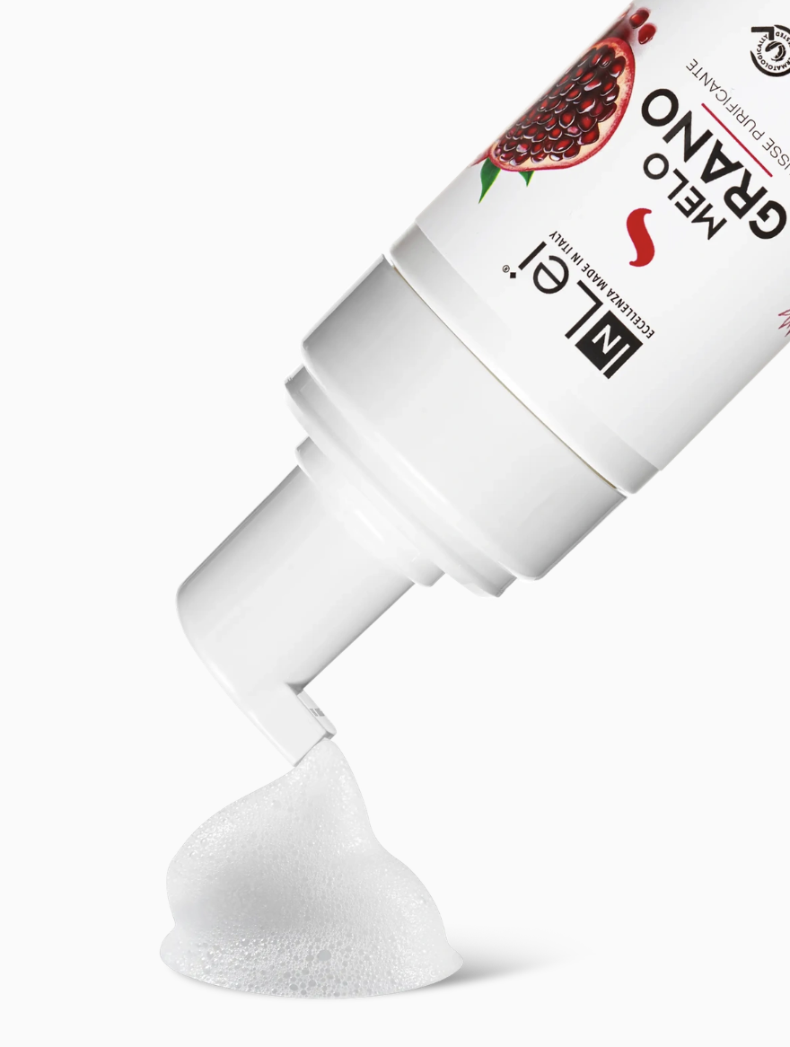 Inlei Mousse MELOGRANO delikatna pianka szampon do mycia i demakijażu 100ml