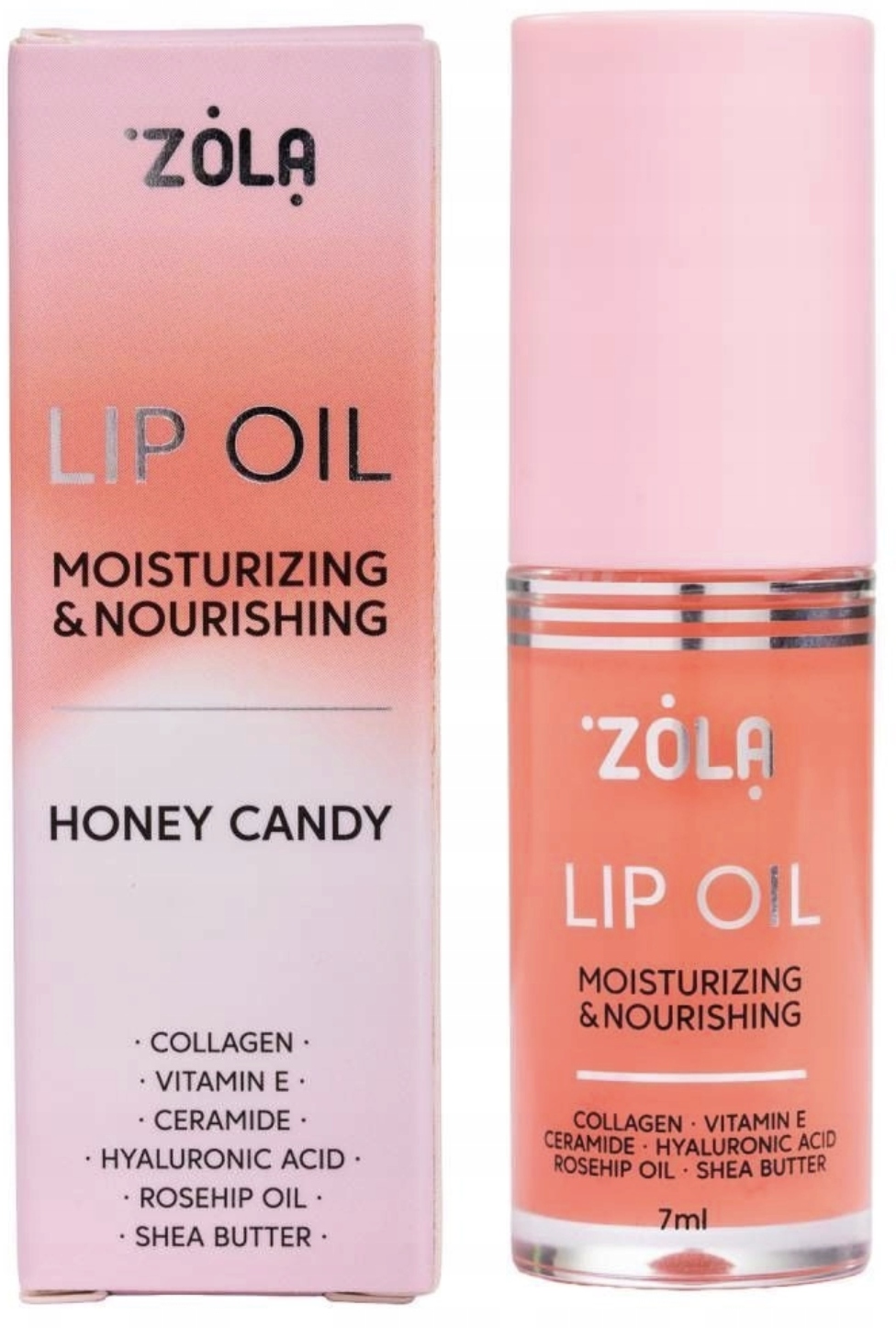 ZOLA Olejek odżywka do pielęgnacji ust Honey Candy 7 ml