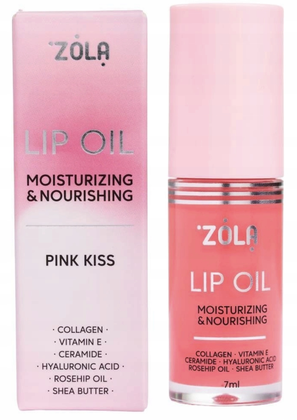 ZOLA Olejek odżywka do pielęgnacji ust Pink Kiss 7 ml