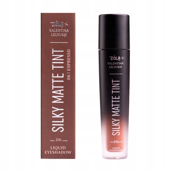 ZOLA Silky Matte Tint Płynne Cienie cień do Powiek 06 Espresso 5 ml