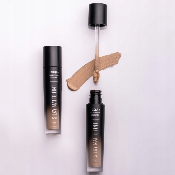 ZOLA Silky Matte Tint Płynne Cienie cień do Powiek 01 Soft Beige 5 ml